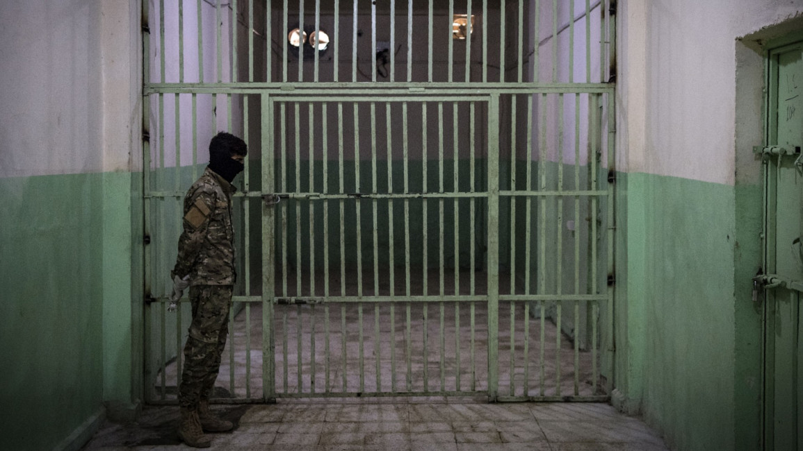 Syria prison -- AFP