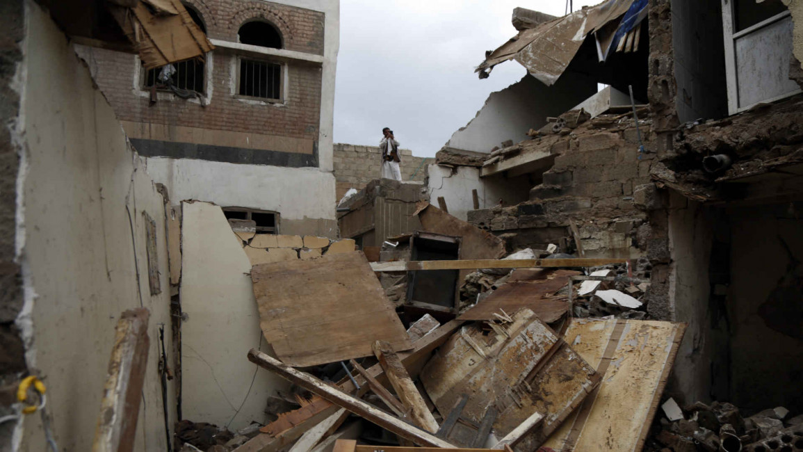 yemen airstrike destruction - getty