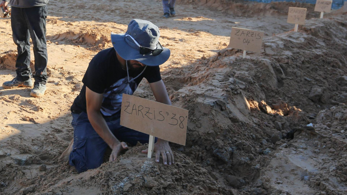 migrant graves Tunisia - Getty
