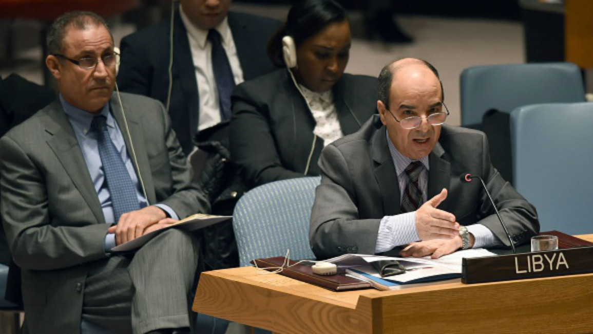 Libya's Ambassador to the United Nations Ibrahim Dabbashi [AFP]