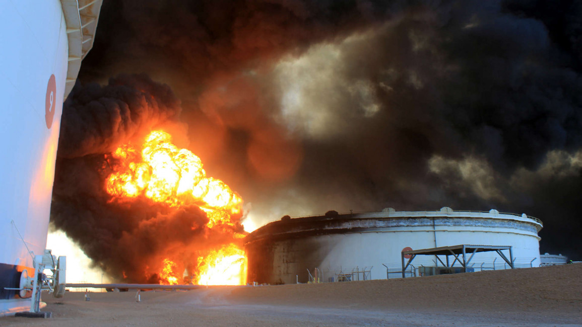 Fire at Libya oil facility after IS attack