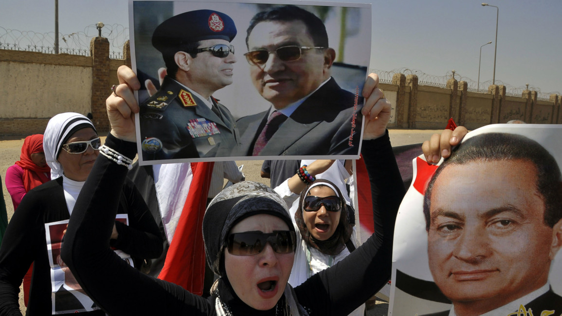 mubarak and sisi egypt 