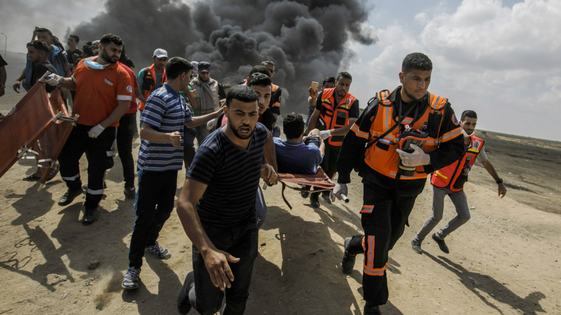 gaza injured [getty]