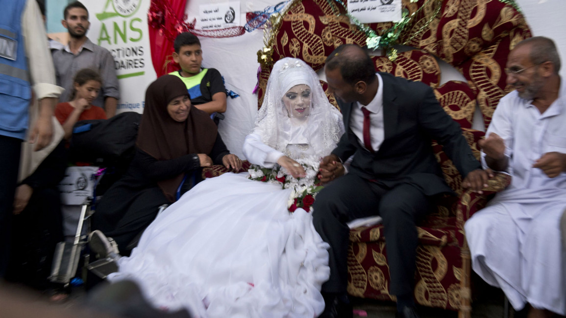 Gaza wedding AFP 