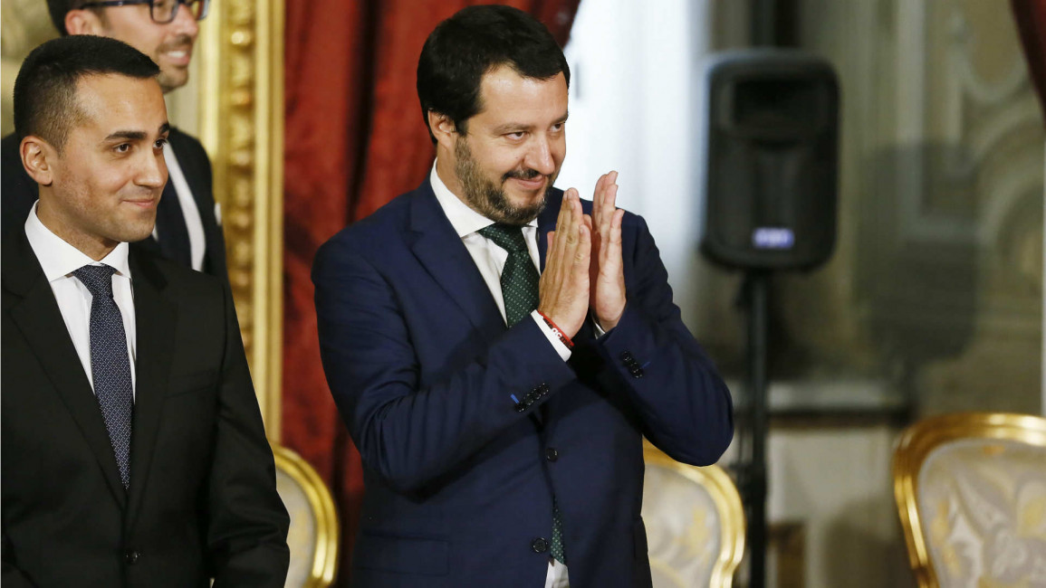 Matteo Salvini attends swearing in ceremony of new government