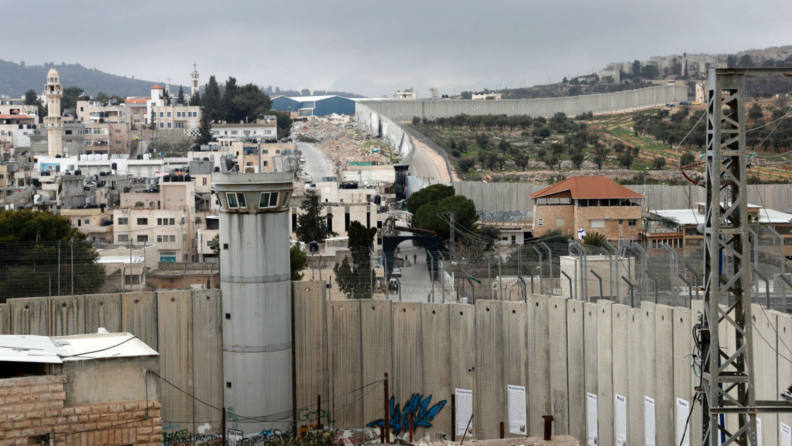 Israel wall AFP