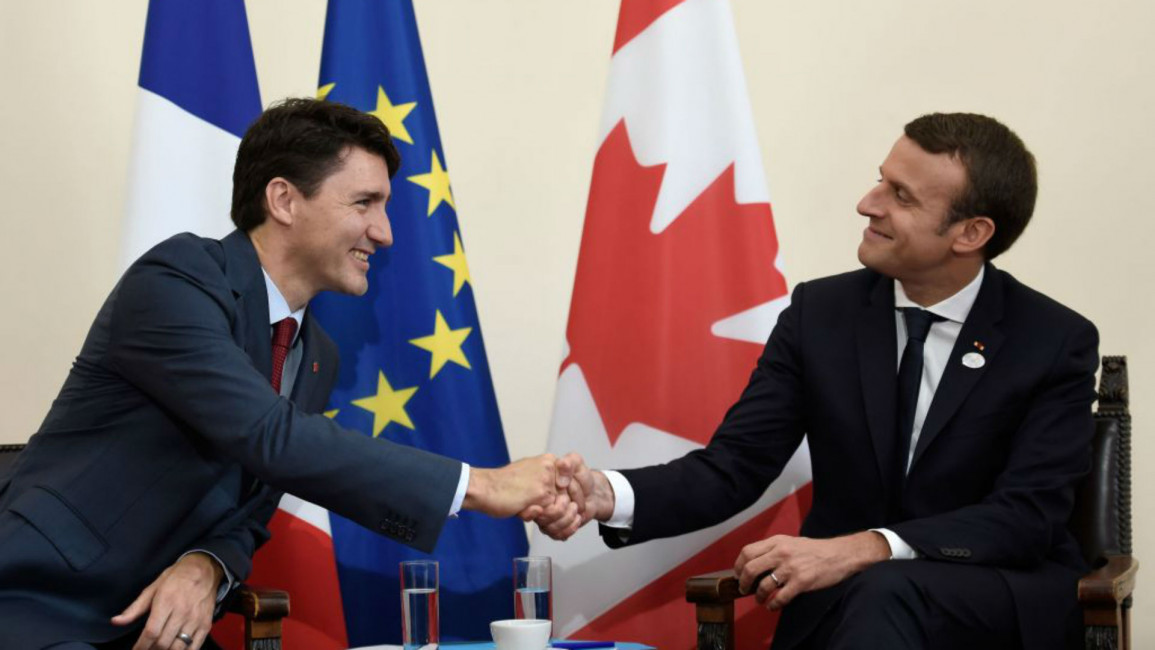 Macron and Trudeau - AFP