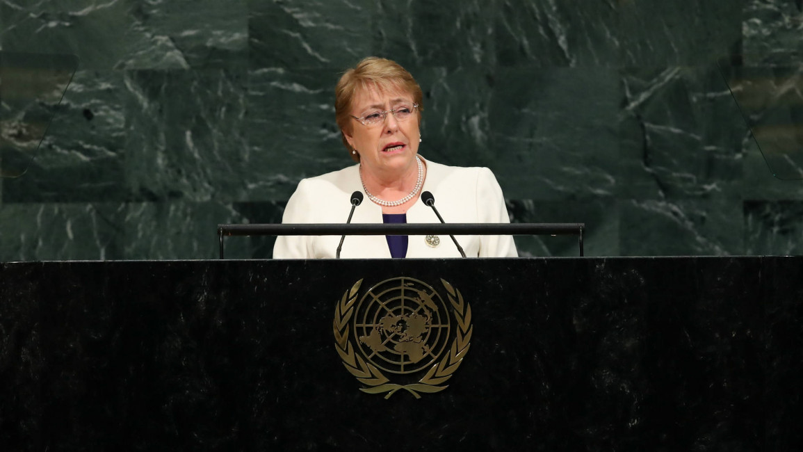 Michele Bachelet at UN General Assembly