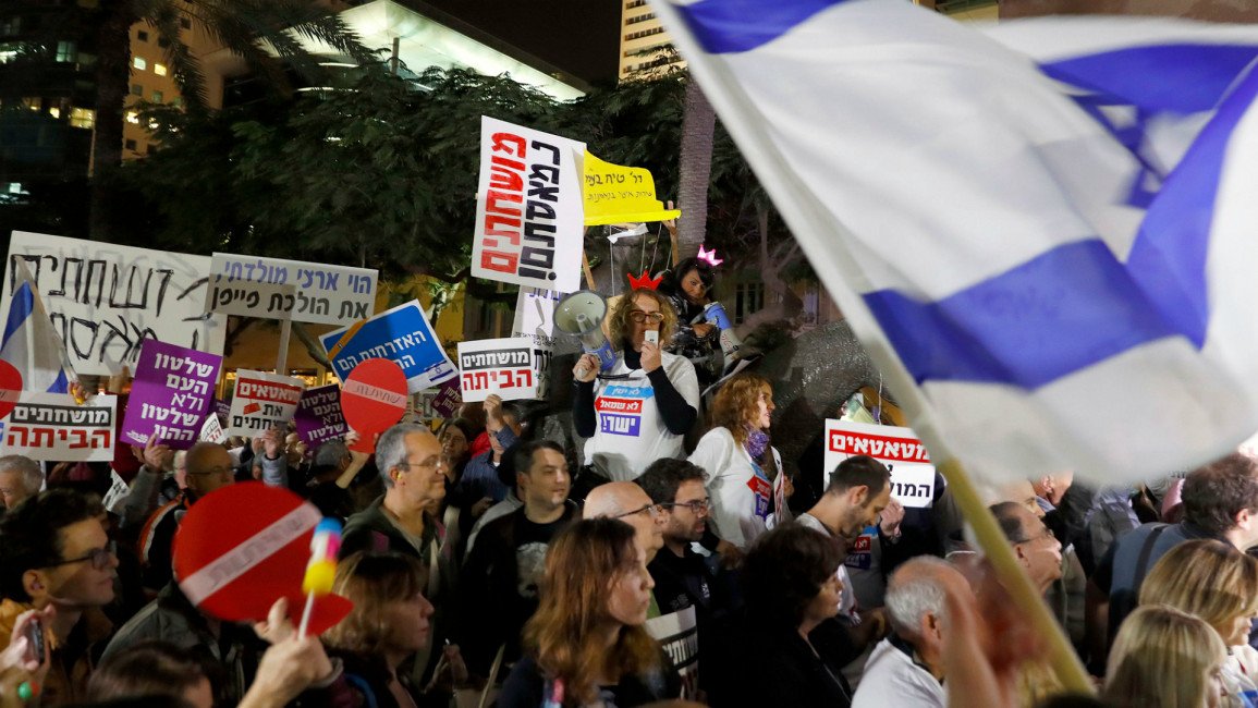 Tel Aviv corruption prtest