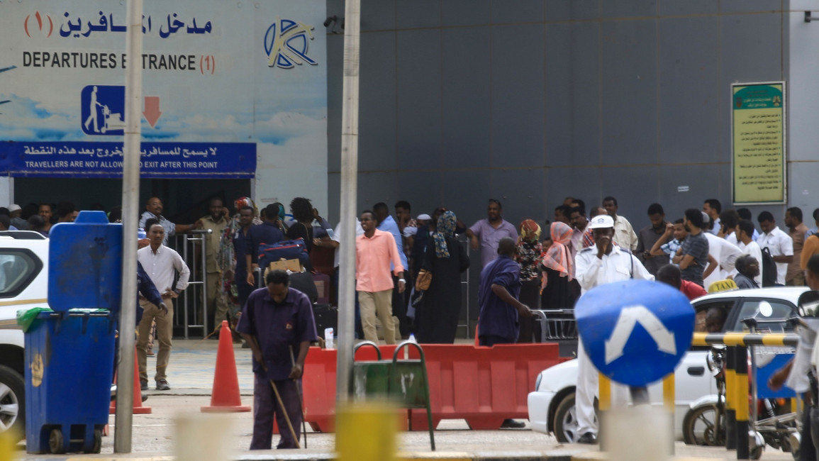 sudan airport strike getty