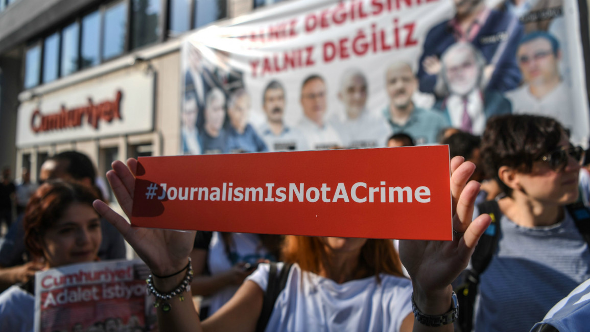 Turkey press freedom [Getty]