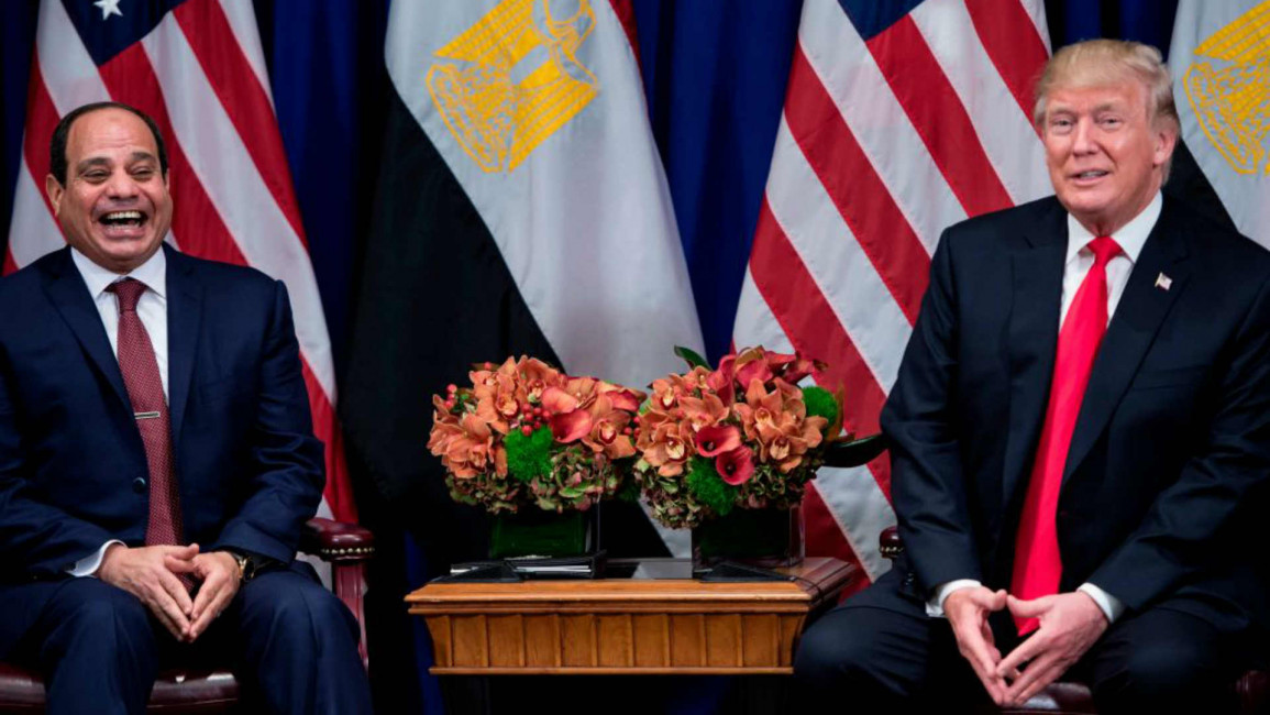 Trump and Sisi - Getty