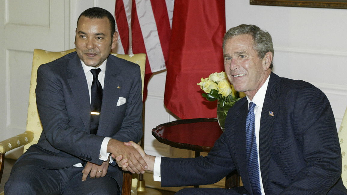 Bush and Mohamed VI Morocco