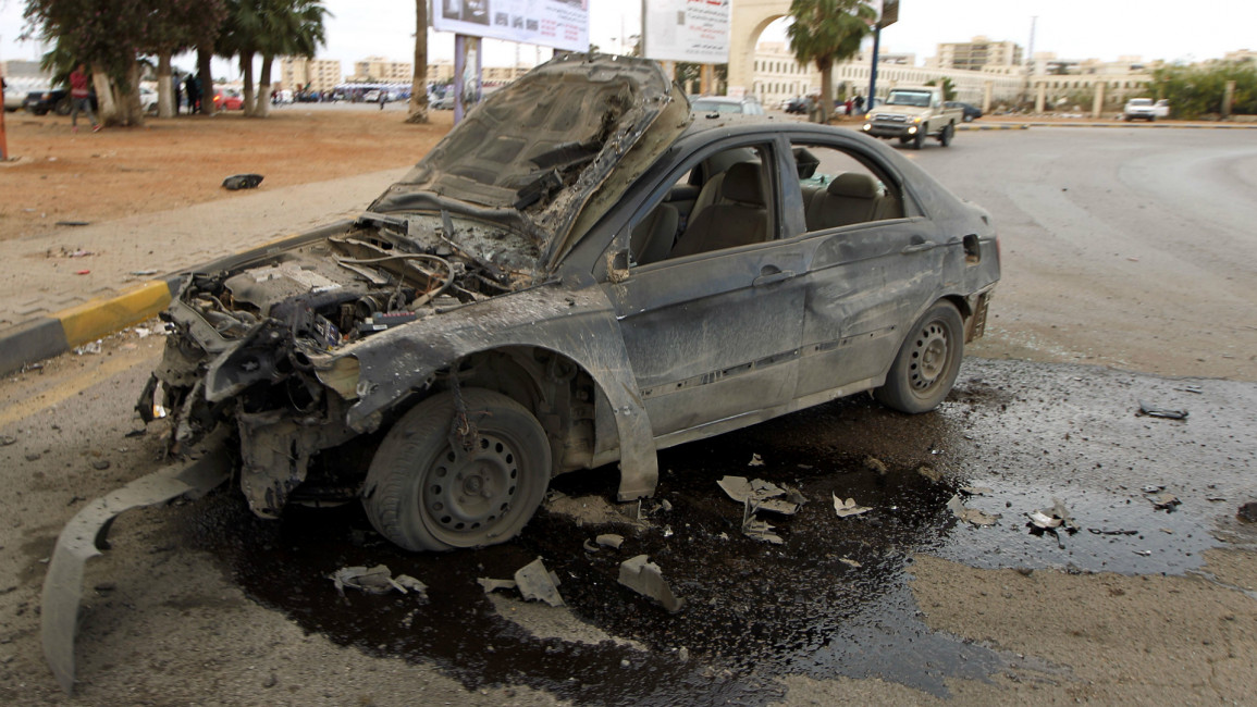 Libya Car Bomb / AFP