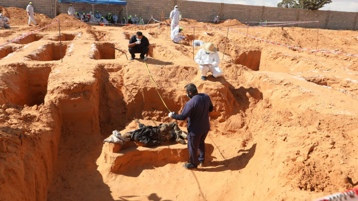 Libya mass graves [Getty]