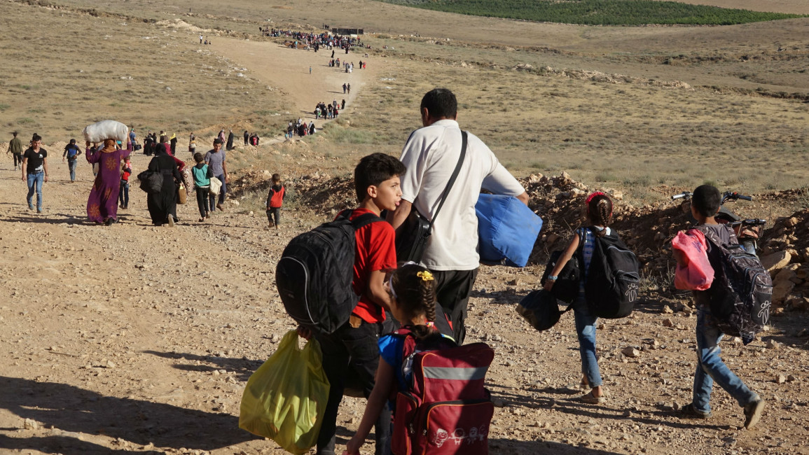 Syrian refugees Daraa