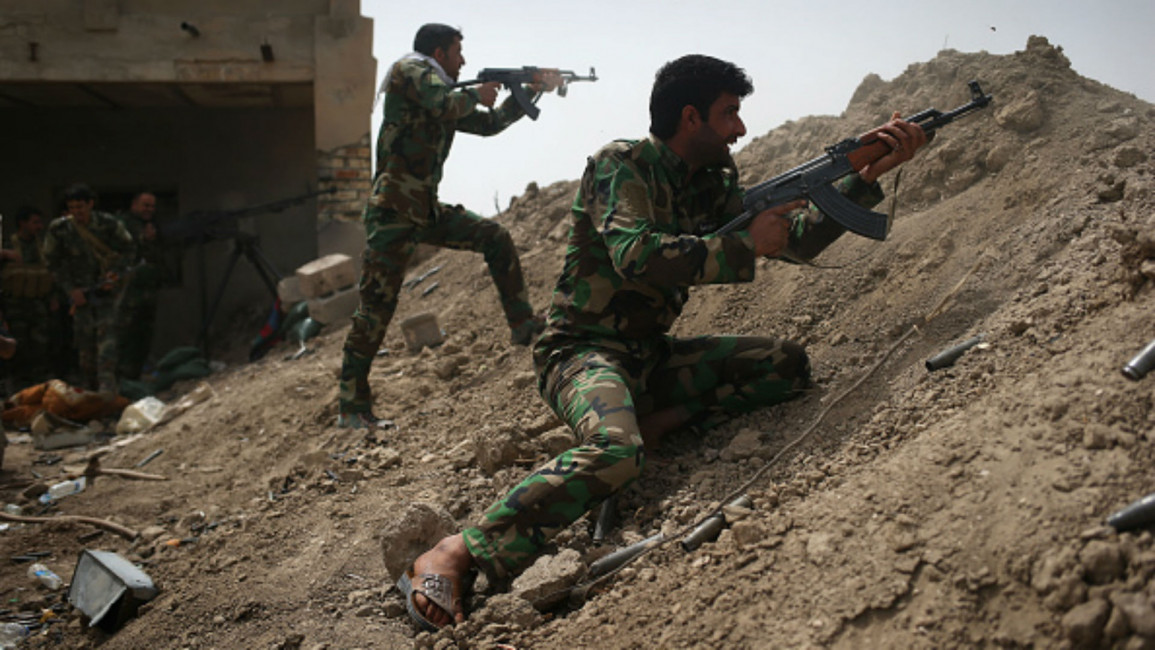 Iraqi force fighting IS in Anbar [Getty]