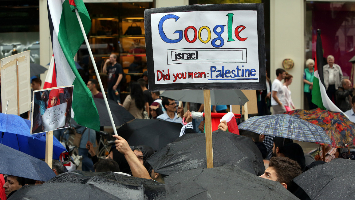 Google protest Palestine