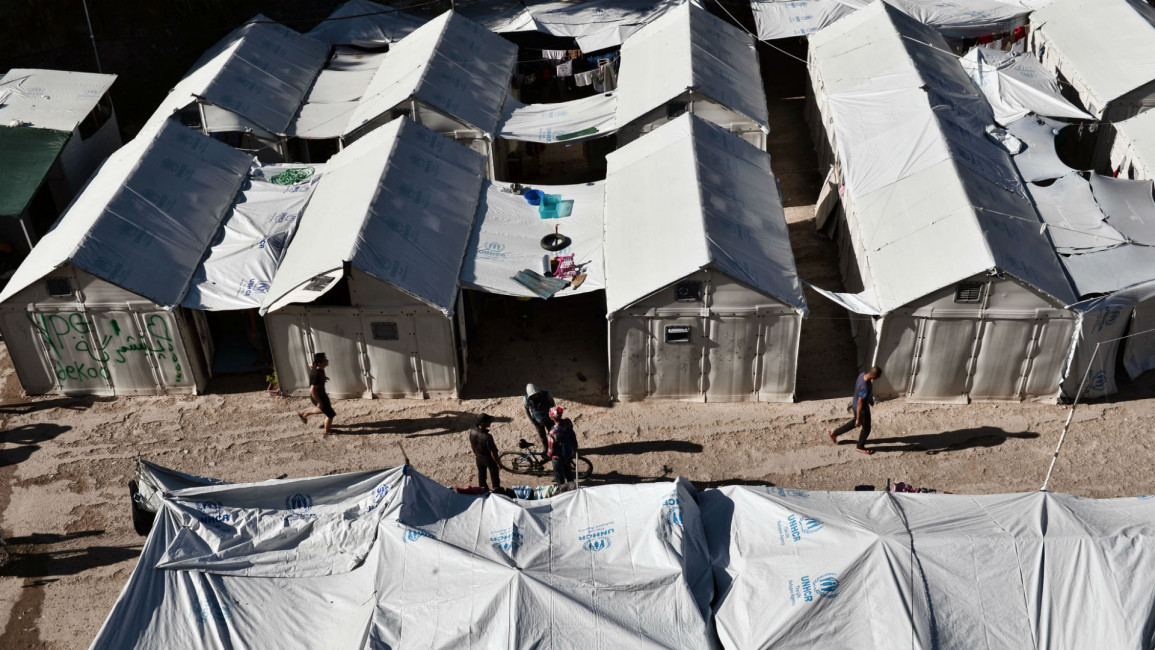 Greece refugee camp AFP