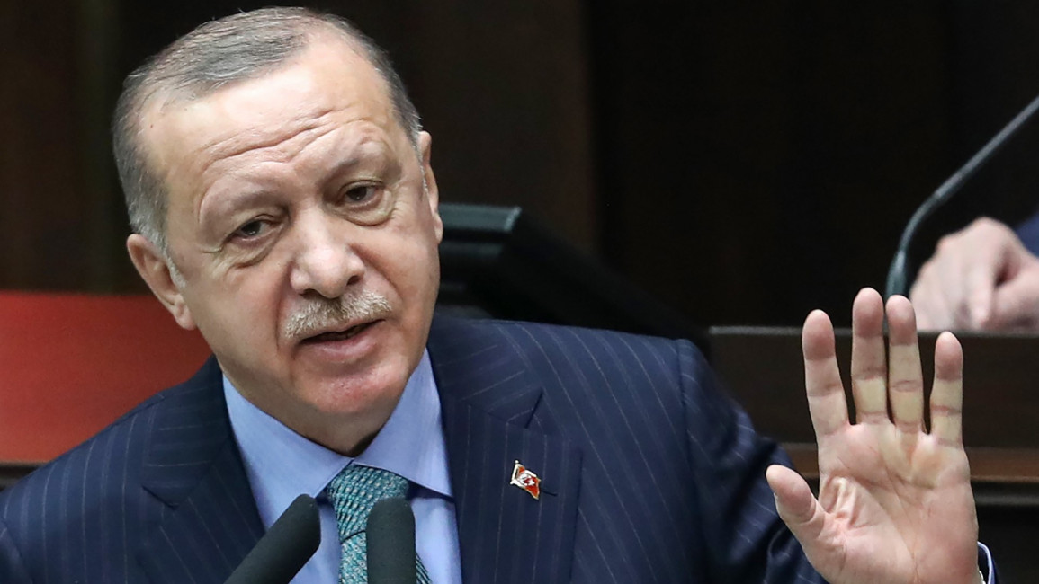 Erdogan speech [AFP/Getty]