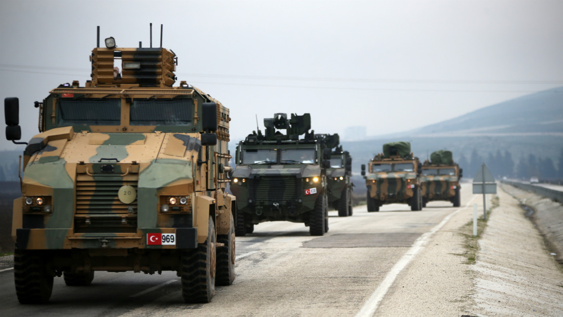 Turkish convoy Syria -- AFP