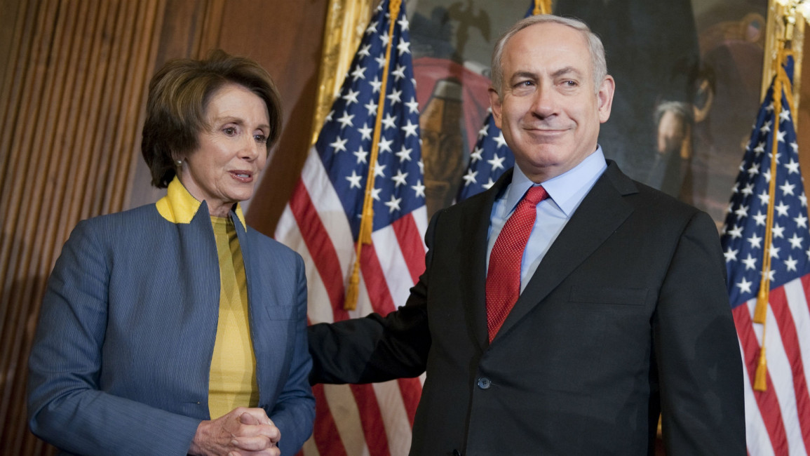 Nancy Pelosi and Netanyahu - Tom Williams