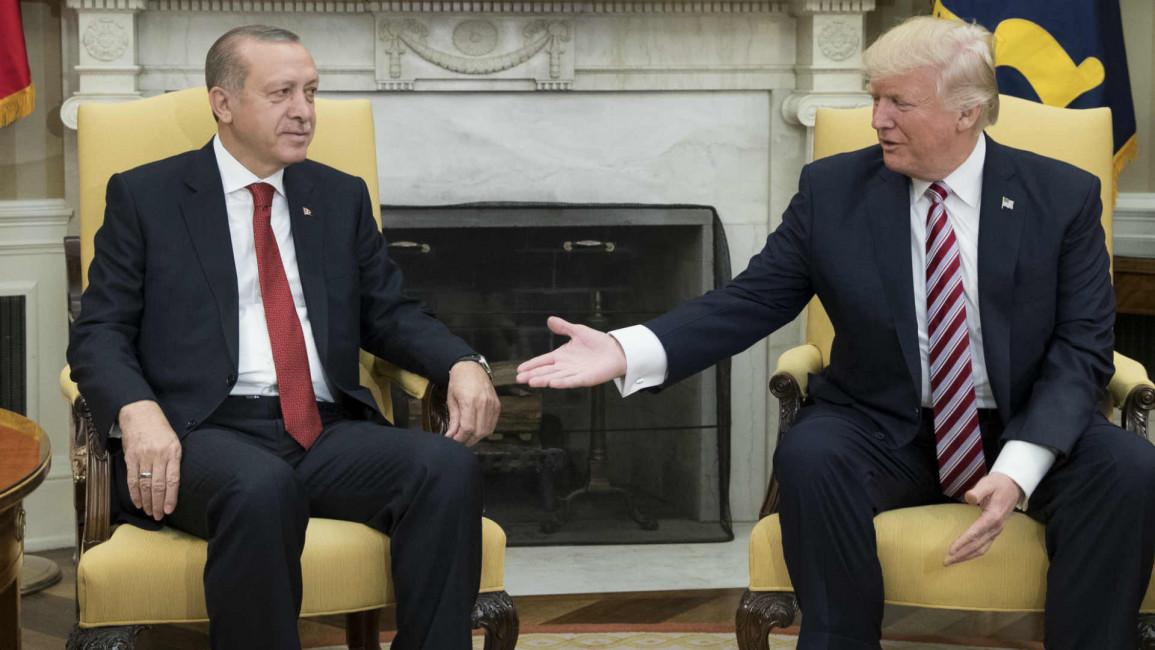 Erdogan and Trump being pals