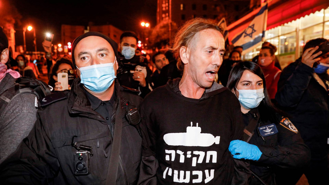 israel netanyahu protest
