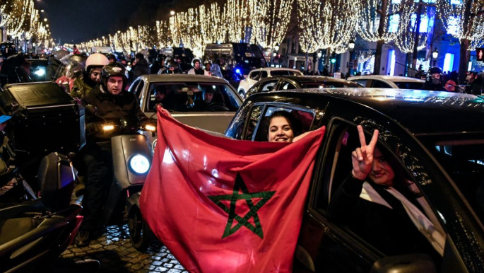Thousands take to Paris streets to celebrate Morocco win