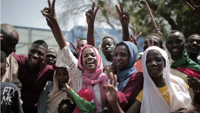 Crowds fill Khartoum's streets to hail 'new Sudan'