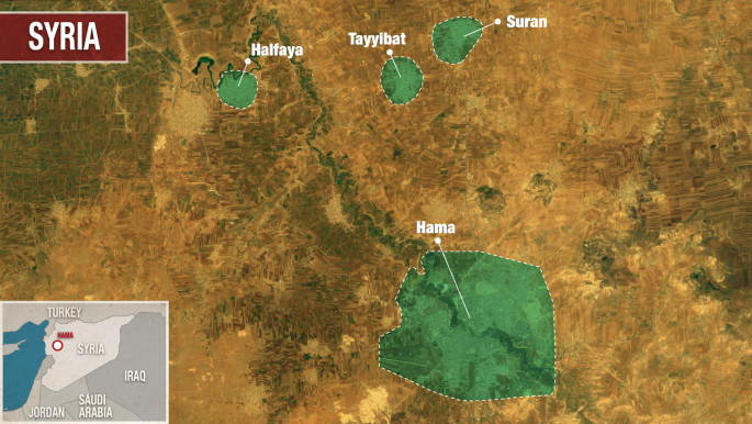 Map of Hama area