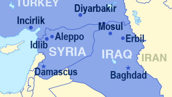 Map Turkey Syria Iraq